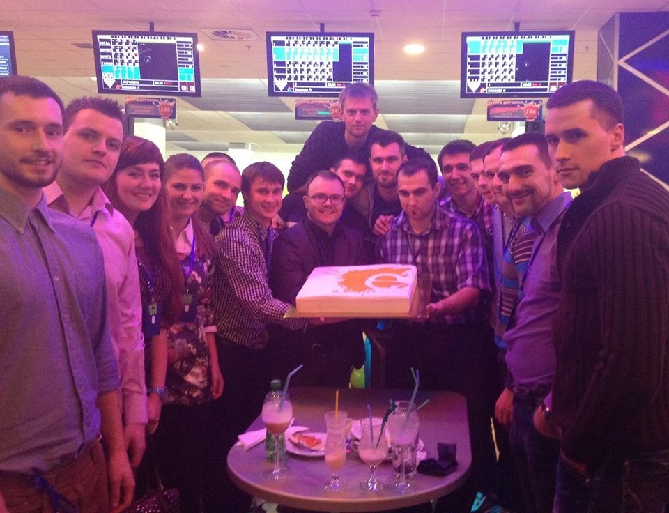 Celebrating Ekreative’s birthday with a party for all the team!